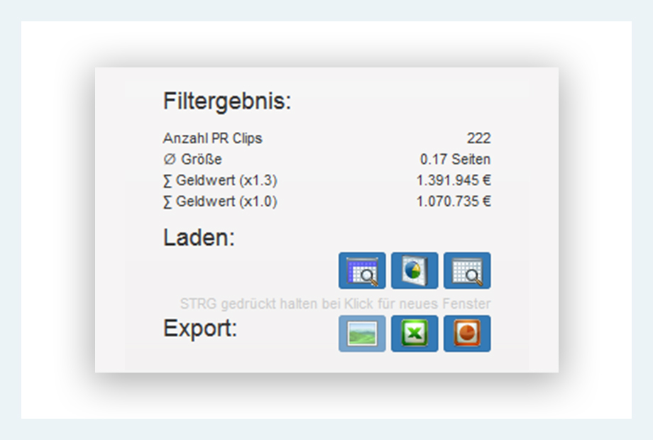 Einfacher Clipping-Export 