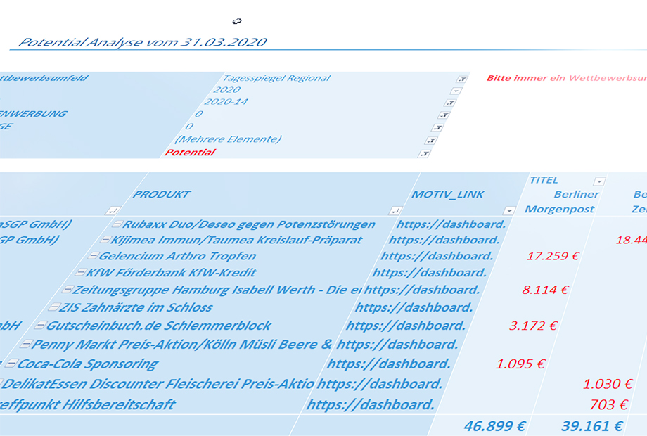 Identificación de potencial a través de la observación de la competencia con AdZyklopaedie de AdVision digital